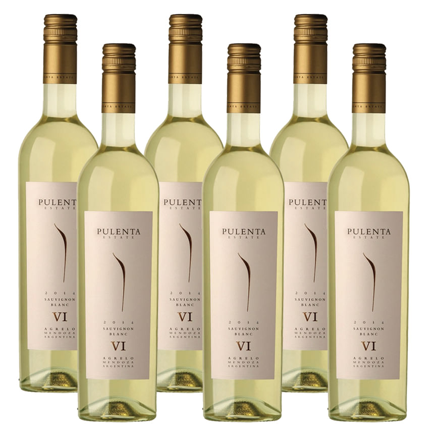 Caja x6 Pulenta Estate Sauvignon Blanc 750cc