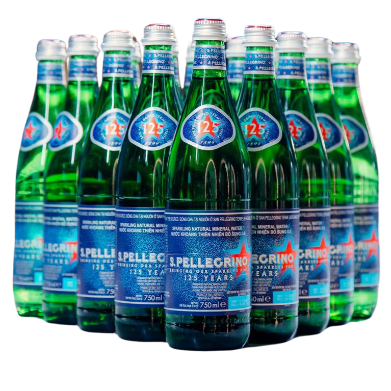 San Pellegrino Vidrio Gasificada Edición 125° Aniversario 750ML x15 Unidades