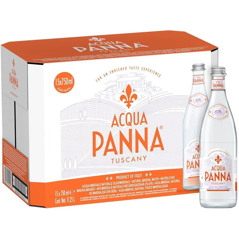 Agua Acqua Panna Vidrio 750ML x15 Unidades