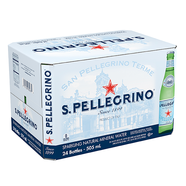 San Pellegrino Vidrio Gasificada 505ML x24 Unidades