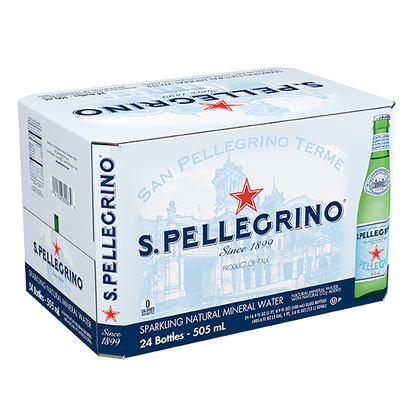San Pellegrino Vidrio Gasificada 505ML x24 Unidades